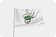 Custom golf flag product with printed design